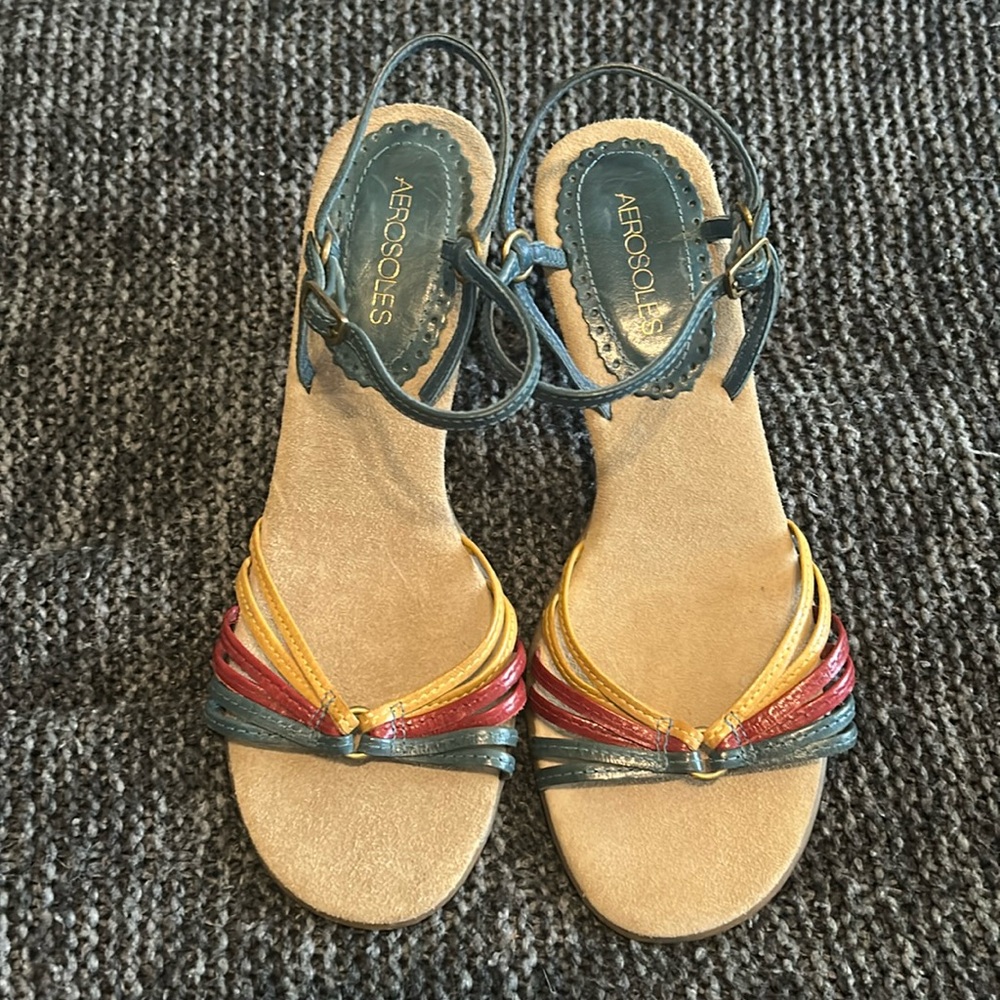 AEROSOLES Multicolor Strappy Sandals